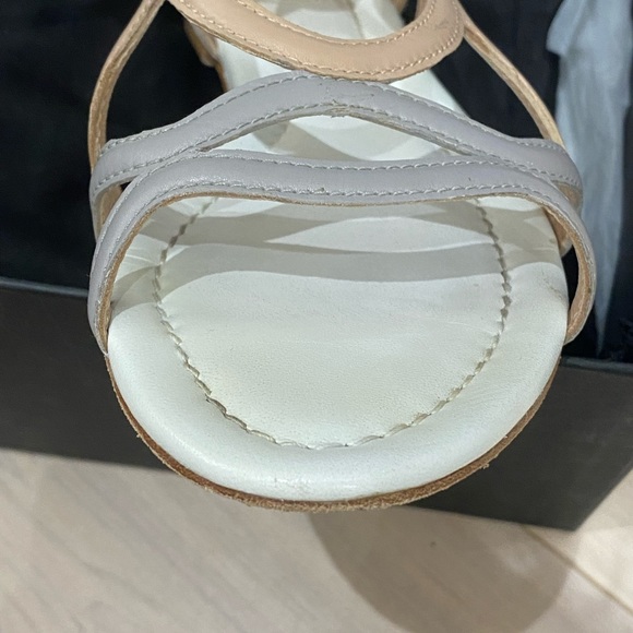 Hugo Boss grey/light peach sandals US 7 - Picture 7 of 14